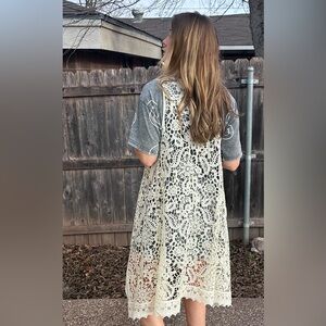 NWT Rockin C Crochet Duster